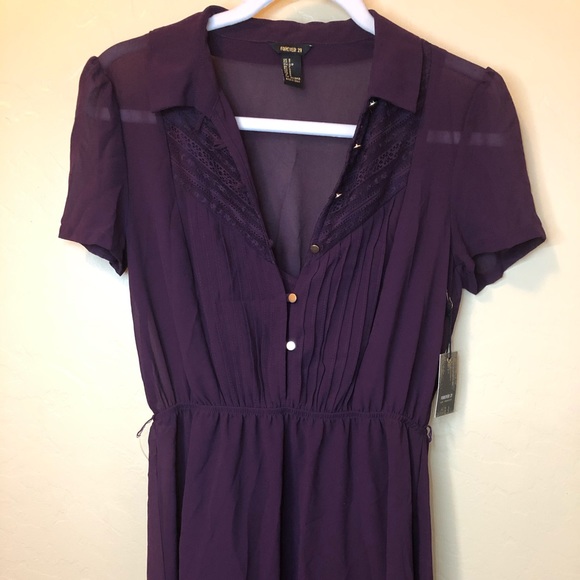 Forever 21 Sheer Dress NWT ! SMALL - Picture 2 of 9